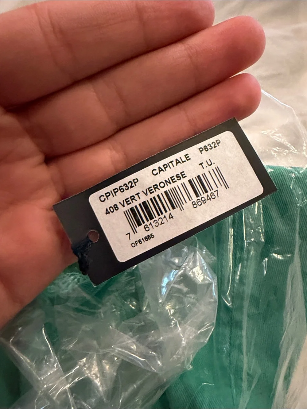 Vilebrequin Teal Green Cap with Tag